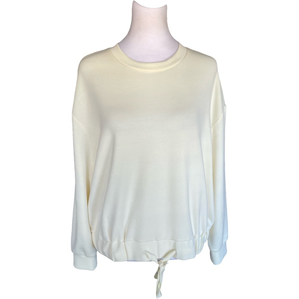 Magaschoni Cream Women's Sweatshirt Size Medium